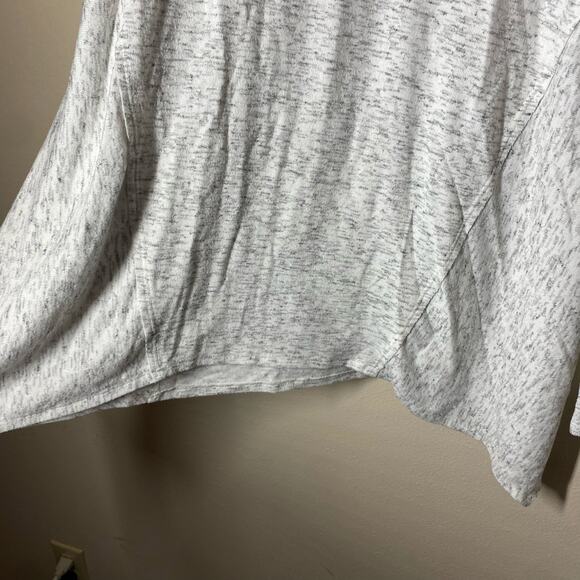 Michael Stars Heathered Light Gray Swing Long Sleeve Top Size Small - Picture 3 of 10